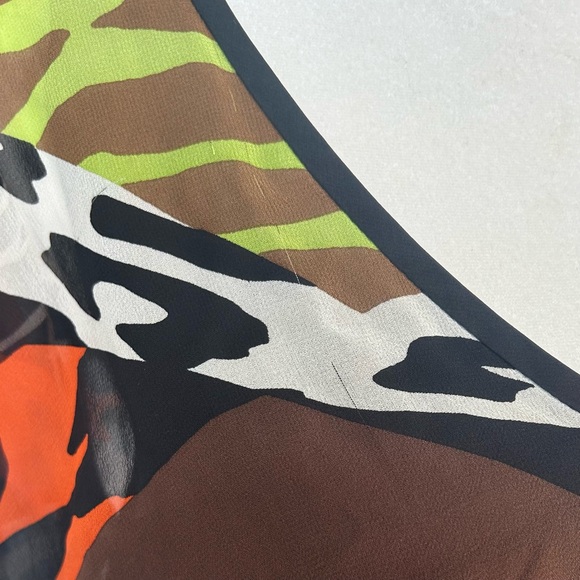 Trina Turk Caspian Silk Mini Dress in Multi Animal Print - Picture 5 of 7